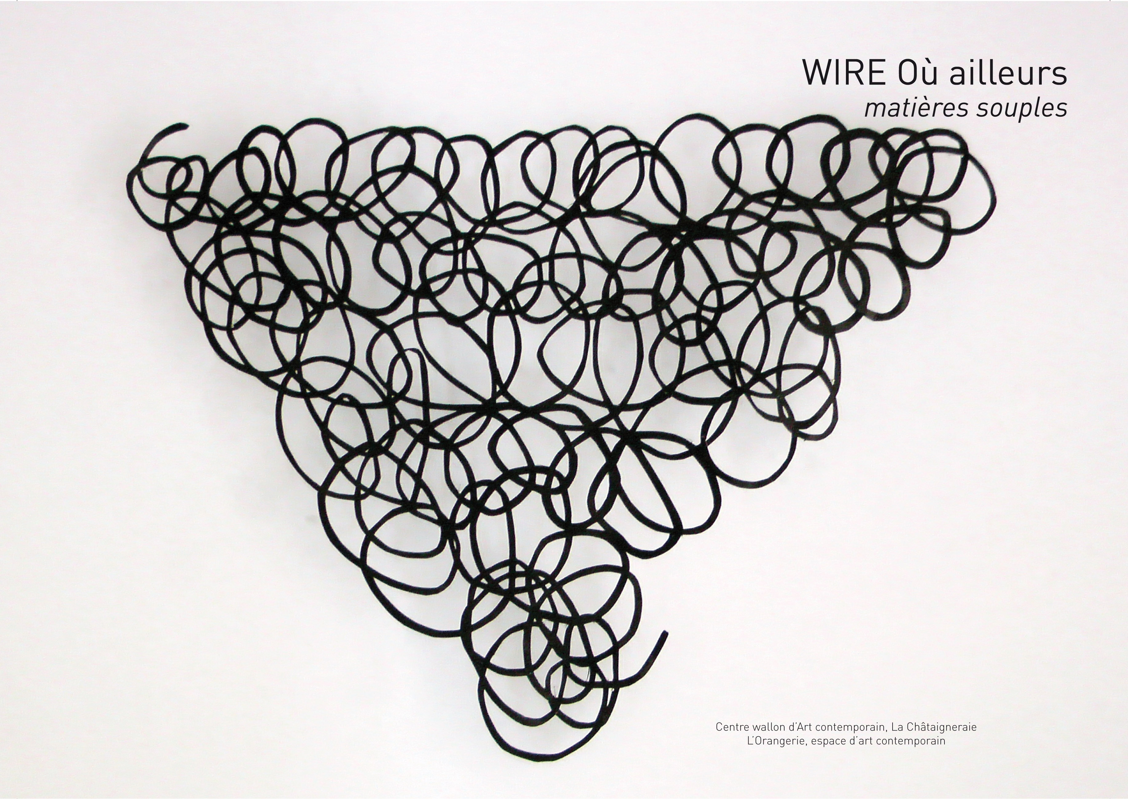 Cover, (ressortir de son image un dessin)  2016, image de la couverture du catalogue de l’exposition Wire où ailleurs découpée, 24 x 17,5cm