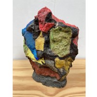 Sans titre, pierre peinte, 35 x 30 cm, 1995