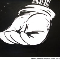 Sans titre, indian ink on paper, 50 x 70 cm, 2005