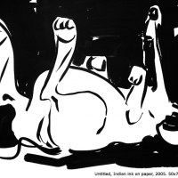 Sans titre, indian ink on paper, 50 x 70 cm, 2005