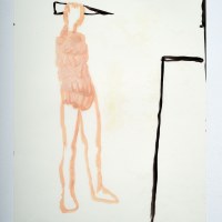 Portrait de P.E., huile sur papier, 29,7 x 40,6 cm, 2018
