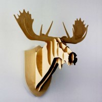 Trophée, assemblage en contreplaqué