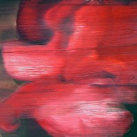 Fleur, huile sur toile