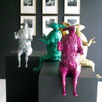 Vue de l'exposition, Pierre Pétry, Daniel Michiels