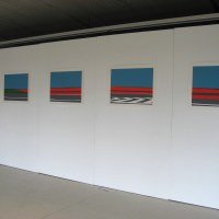 Parallaxe N4" (série de 5 sérigraphies sur papier, éditée à 10 exemplaires, 67,5/50 cm chaque image),  