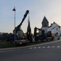 Installation de  Disorder: 11 Uneven Angles au rond-point des Herdiers