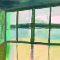 Kaki, huile sur toile, 50 x 70 cm, 2001