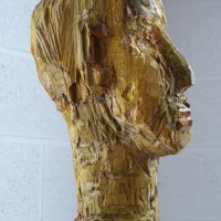 Ombre, bois travaillé à l'herminette