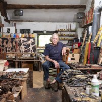 Vancau dans son atelier©Jean-Pierre Ruelle
