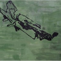 Sans titre, huile sur toile, 480 x 100 cm, 2006