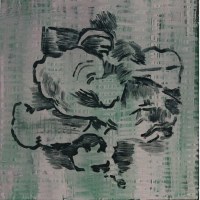 Sans titre, huile sur toile, 40 x 40 cm, 2007