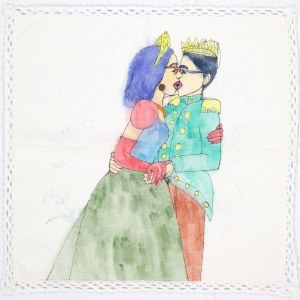 Sans titre Technique mixte sur tissu cm 28 x 28 x 2019