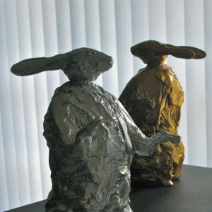 Vue de l'exposition: Lionel Estève et Daniel Buren