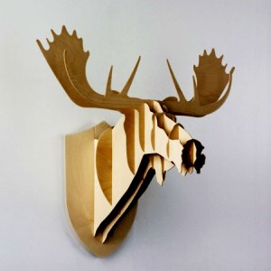 Trophée, assemblage en contreplaqué