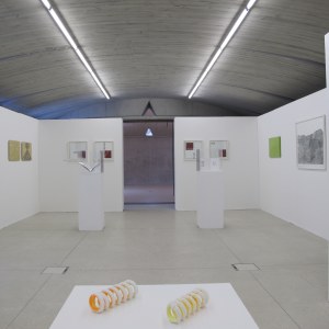 Vue de l'exposition, à l'avant plan: Michel François