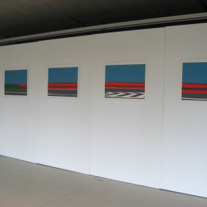 Parallaxe N4" (série de 5 sérigraphies sur papier, éditée à 10 exemplaires, 67,5/50 cm chaque image),