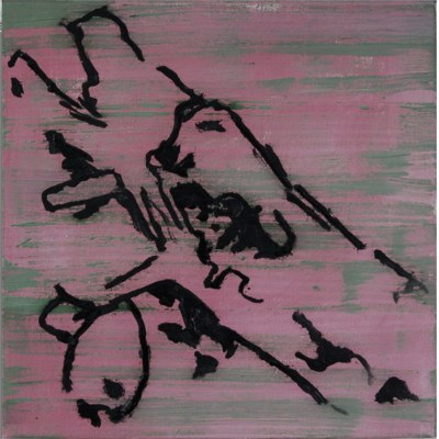 Sans titre, huile sur toile, 40 x 40 cm, 2006