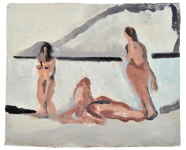 Luxe, calme et volupté, huile sur toile, 21 x 17,5 cm, 2014