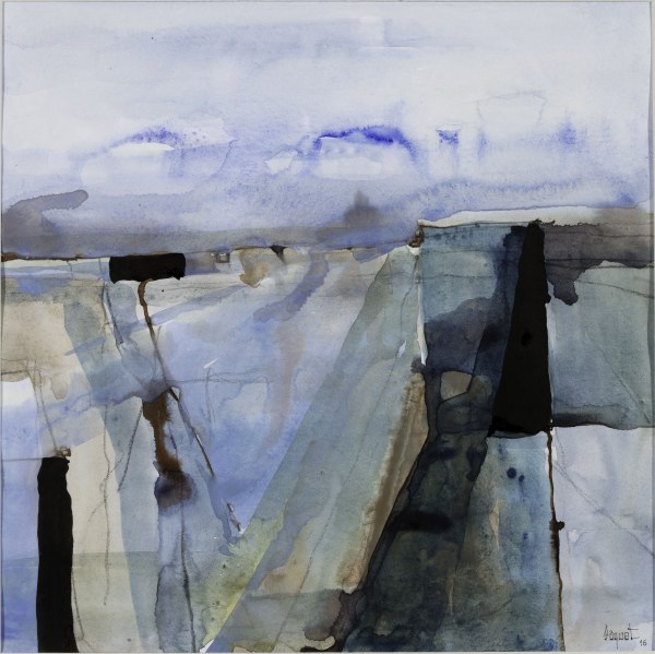 Gate, aquarelle sur papier, 29 x 29 cm