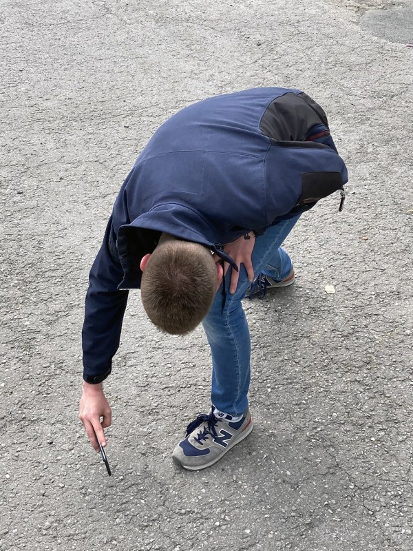 Cyril, photographie sur papier Blue Back, 120x90cm, 2021