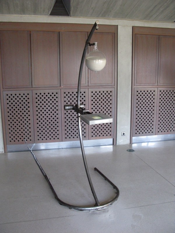 Le sablier, sculpture vidéo