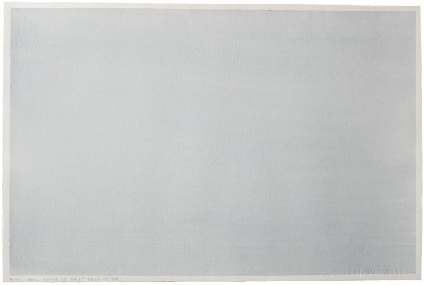 Le bruit de la neige, acrylique sur papier, 55 x 36,5 cm, 2003