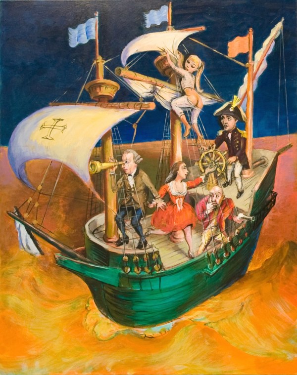 Boat, 30 x 40 cm, acrylique sur toile