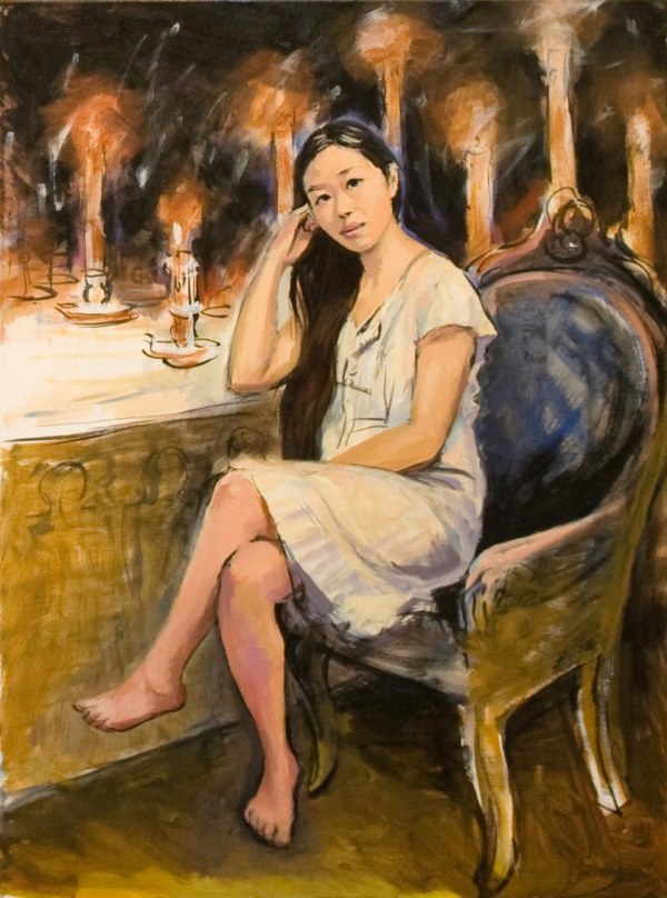 Portrait, 60 x 80 cm, acrylique sur toile