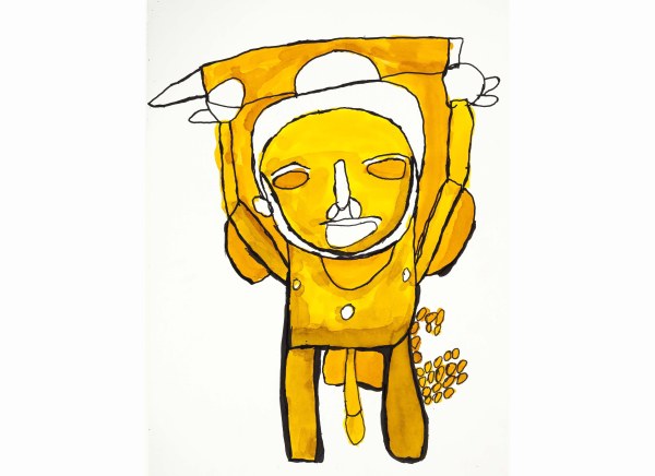 Sans titre, technique mixte sur papier cm, 72,8 x 55 cm, 2018