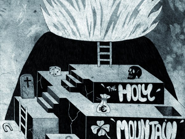 The holy mountain, fusain et mine de plomb, 52 x 39 cm, 2014