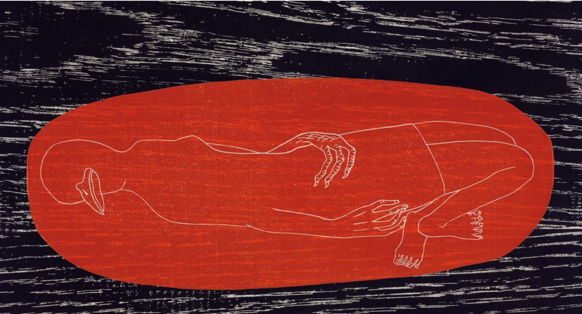 Sans titre, gravure sur bois, 30 x 40 cm, 2010