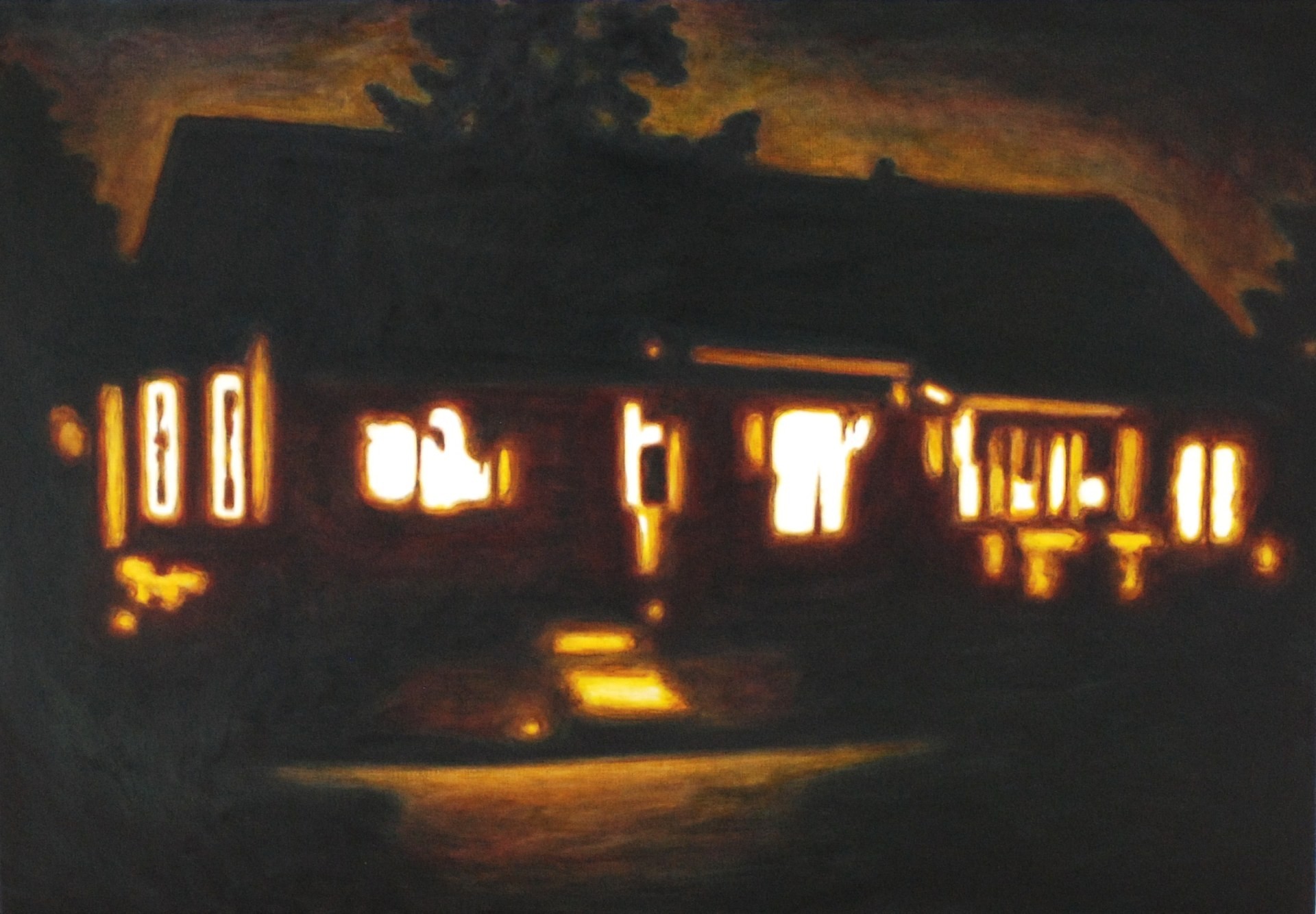 Red House, huile sur toile, 80 x 100 cm, 2008