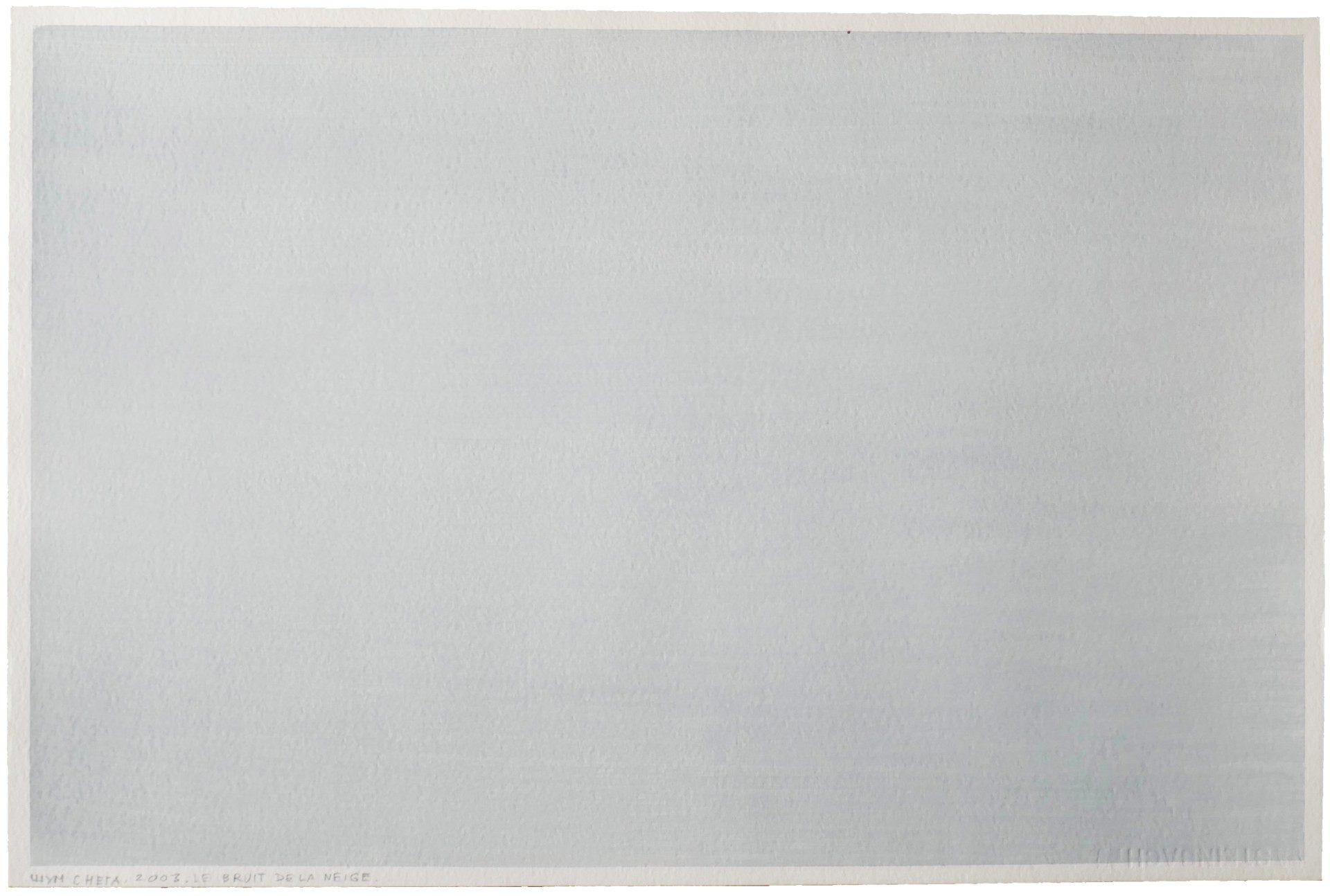 Le bruit de la neige, acrylique sur papier, 55 x 36,5 cm, 2003